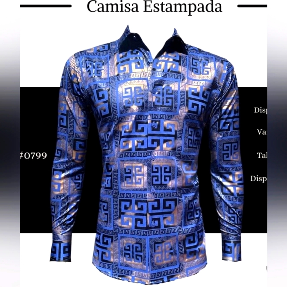 Fashion Men's Long Sleeve Shirt - Picture 1 of 2